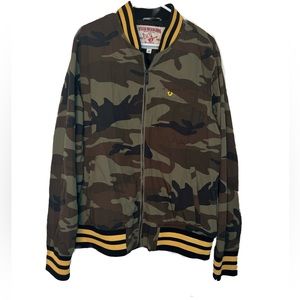 True Religion World Tour 2002 Bomber Jacket Camo/ Olive